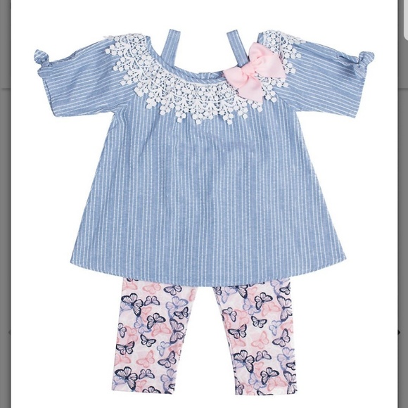 Little Lass Other - Little Lass || Off the shoulder Stripe Tunic Top